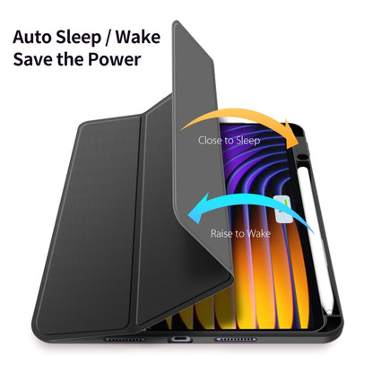 For Xiaomi Pad 7 / 7 Pro DUX DUCIS TOBY Series Antiskid Leather Tablet Case with Sleep / Wake-up Function(Black) - More Tablet Cases by DUX DUCIS | Online Shopping UK | buy2fix