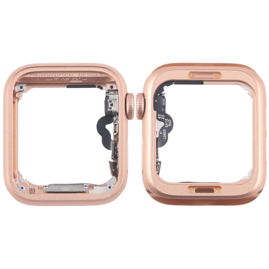 For Apple Watch SE 2020 40MM LTE Aluminium Alloy Middle Frame Bezel Plate with Crown Spin Axis Flex Cable(Gold) - Middle Frame by buy2fix | Online Shopping UK | buy2fix