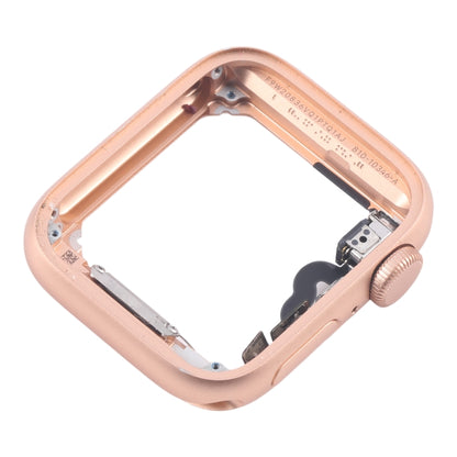 For Apple Watch Series 5 40MM GPS Aluminium Alloy Middle Frame Bezel Plate with Crown Spin Axis Flex Cable(Gold) - Middle Frame by buy2fix | Online Shopping UK | buy2fix