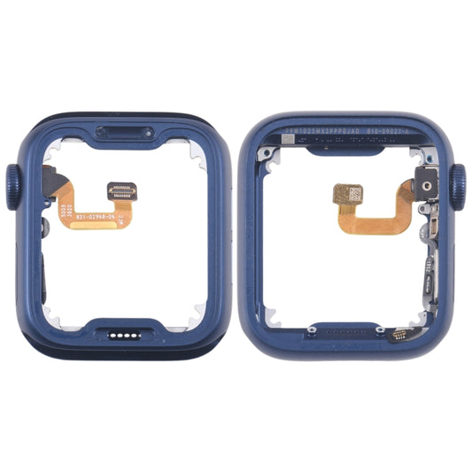 For Apple Watch Series 6 44MM LTE Aluminium Alloy Middle Frame Bezel Plate with Crown Spin Axis Flex Cable(Blue) - Middle Frame by buy2fix | Online Shopping UK | buy2fix