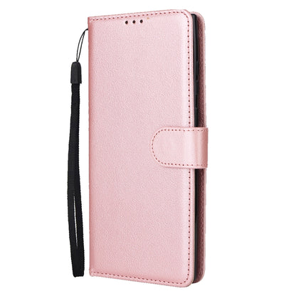 For Samsung Galaxy S25 Ultra 5G 3-Card Slots Multifunctional Leather Phone Case(Rose Gold) - Galaxy S25 Ultra 5G Cases by buy2fix | Online Shopping UK | buy2fix