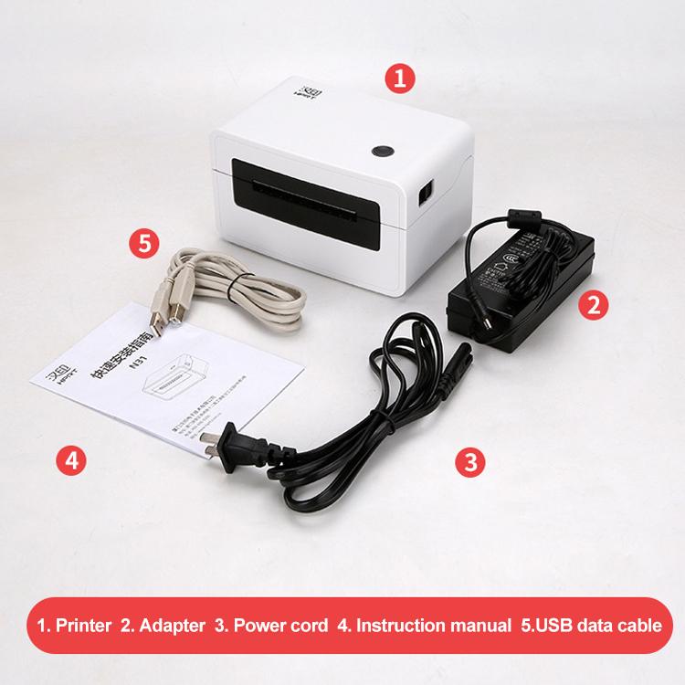 HPRT N31C Computer Version Express Electronic Waybill Printer, Plug:EU Plug(White) - Printer by buy2fix | Online Shopping UK | buy2fix