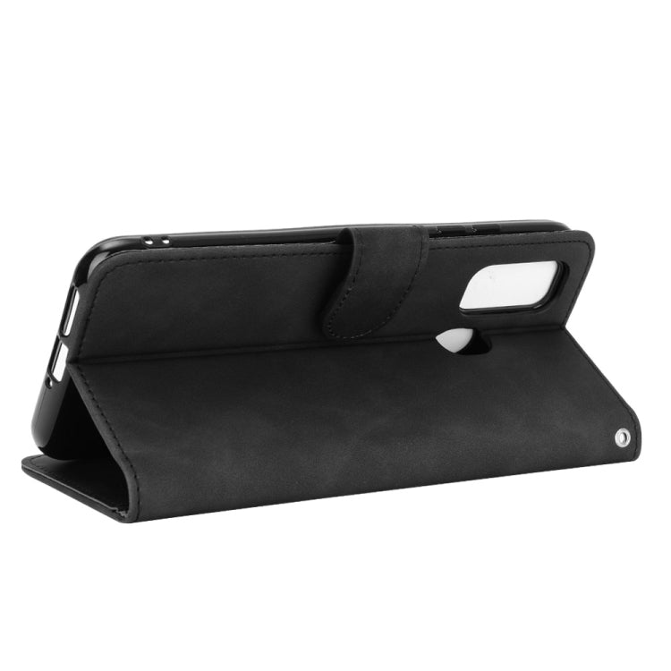 For Ulefone Note 9P Solid Color Skin Feel Magnetic Buckle Horizontal Flip Calf Texture PU Leather Case with Holder & Card Slots & Wallet(Black) - Ulefone Cases by buy2fix | Online Shopping UK | buy2fix