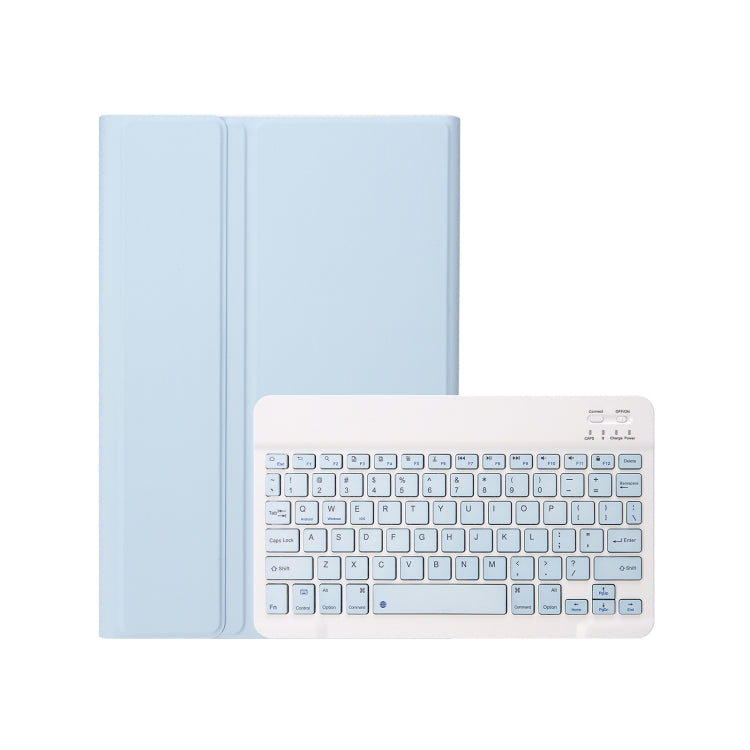 For iPad Air 11 2024/Air 4 2020/Air 5 2022 A098B Detachable ABS Ultra-thin Candy Colors Bluetooth Keyboard Tablet Case with Stand & Pen Slot(Light Blue) - For iPad Air by buy2fix | Online Shopping UK | buy2fix