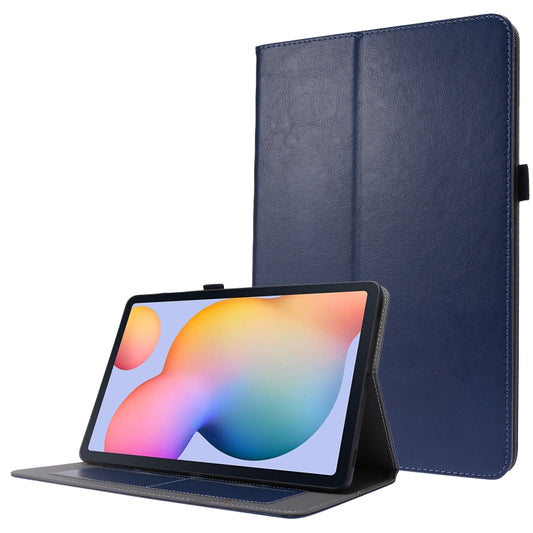 For Samsung Galaxy Tab S8 / Galaxy Tab S7 / SM-870 Crazy Horse Texture Horizontal Flip Leather Case with 2-folding Holder & Card Slot(Dark Blue) - Galaxy Tab S8 Cases by buy2fix | Online Shopping UK | buy2fix