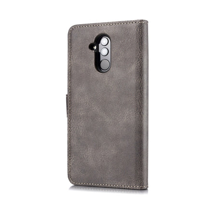 DG.MING Crazy Horse Texture Flip Detachable Magnetic Leather Case for Huawei Mate 20 Lite / Maimang 7, with Holder & Card Slots & Wallet (Grey) - Huawei Cases by DG.MING | Online Shopping UK | buy2fix