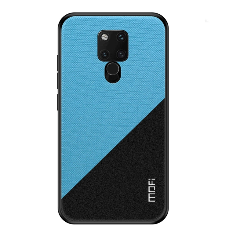 MOFI Shockproof TPU + PC + Cloth Pasted Case for Huawei Mate 20 X(Blue) - Huawei Cases by MOFI | Online Shopping UK | buy2fix