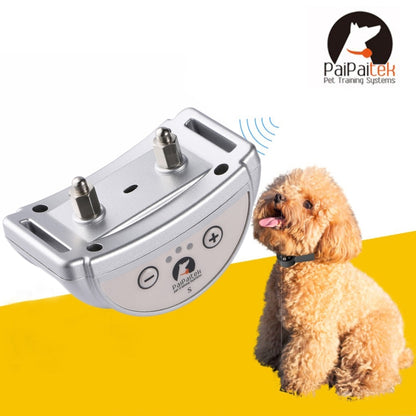 PD258 Automatic Anti Barking Collar Pet Training Control System for Dogs, S Size(Silver) - Training Aids by buy2fix | Online Shopping UK | buy2fix