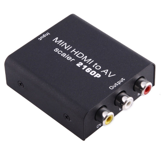 Mini HDMI to AV / CVBS Composite Video Signal Converter(Black) - Converter by buy2fix | Online Shopping UK | buy2fix