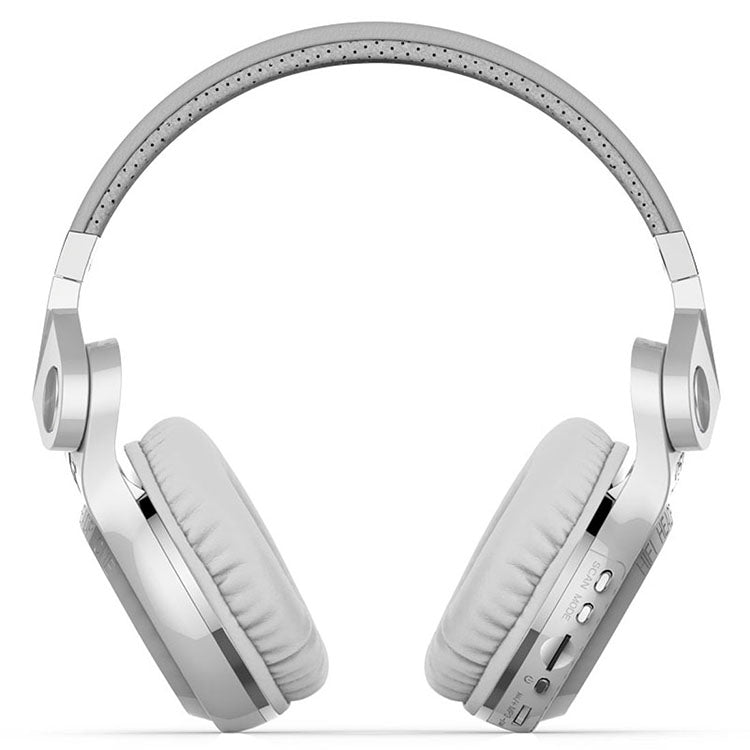 Bluedio T2+ Turbine Wireless Bluetooth 4.1 Stereo Headphones Headset with Mic & Micro SD Card Slot & FM Radio, For iPhone, Samsung, Huawei, Xiaomi, HTC and Other Smartphones, All Audio Devices(White) - Headset & Headphone by Bluedio | Online Shopping UK | buy2fix