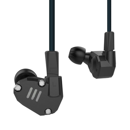 KZ ZS6 Eight Unit Circle Iron Aluminum Alloy In-ear HiFi Earphone without Microphone (Black) - In Ear Wired Earphone by KZ | Online Shopping UK | buy2fix