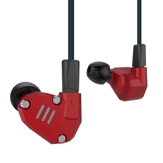 KZ ZS6 Eight Unit Circle Iron Aluminum Alloy In-ear HiFi Earphone without Microphone (Red) - In Ear Wired Earphone by KZ | Online Shopping UK | buy2fix