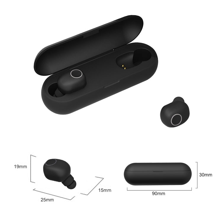 Q1 TWS Bluetooth 5.0 Binaural Stereo Wireless Sports Bluetooth Earphone(Black) - TWS Earphone by buy2fix | Online Shopping UK | buy2fix