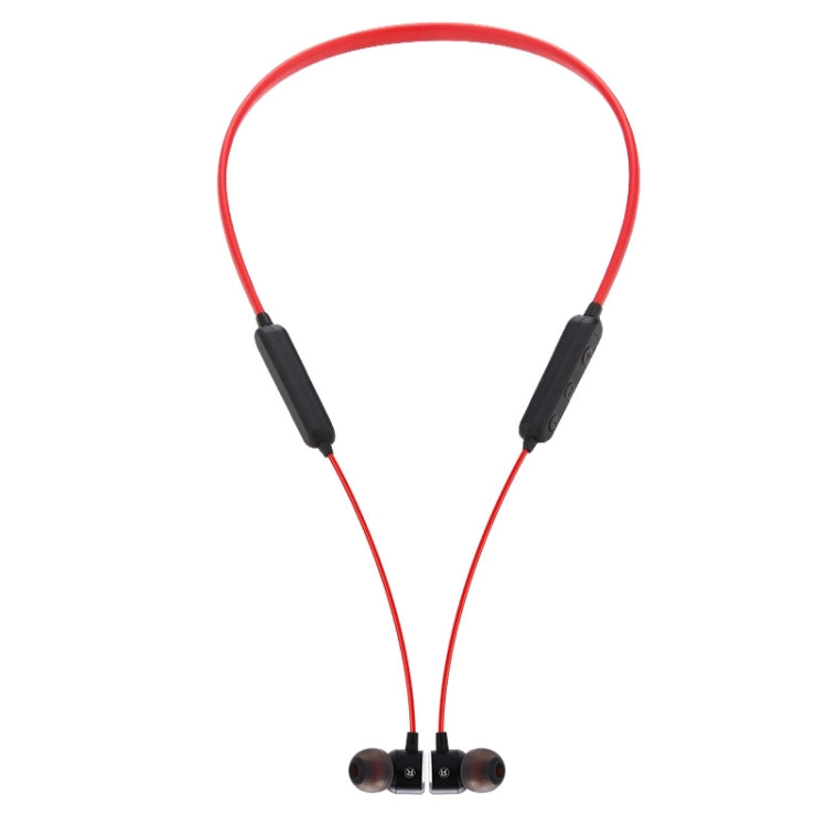 MG-G16 Bluetooth 4.2 Sport Wireless Bluetooth Earphone, Support Card(Black Red) - Neck-mounted Earphone by buy2fix | Online Shopping UK | buy2fix