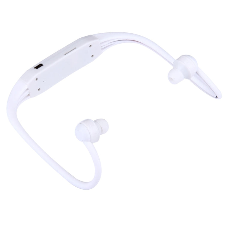 506 Life Waterproof Sweatproof Stereo Wireless Sports Earbud Earphone In-ear Headphone Headset with Micro SD Card Slot, For Smart Phones & iPad & Laptop & Notebook & MP3 or Other Audio Devices, Maximum SD Card Storage: 8GB(White) - Sport Earphone by buy2fix | Online Shopping UK | buy2fix