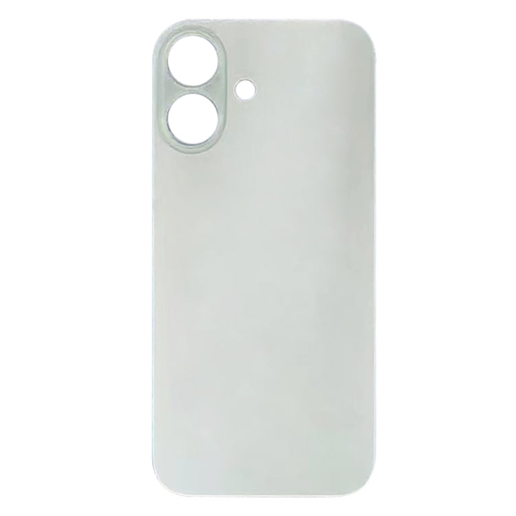 For iPhone 16 Plus Easy Replacement Big Camera Hole Glass Back Battery Cover(White) -  by buy2fix | Online Shopping UK | buy2fix