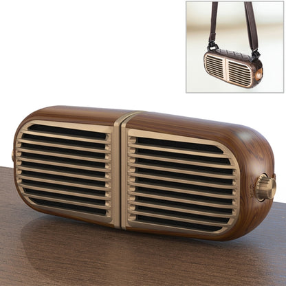 Oneder V8 Magnetic Suction Pair Stereo Sound Box Wireless Bluetooth Speaker with Strap, Support Hands-free & TF Card & AUX & USB Drive(Bronze) - Desktop Speaker by OneDer | Online Shopping UK | buy2fix