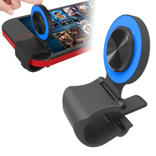 A9 Direct Mobile Clip Games Joystick Artifact Hand Travel Button Sucker with Ring Holder for iPhone, Android Phone, Tablet (Blue) - Handle Shooter by buy2fix | Online Shopping UK | buy2fix