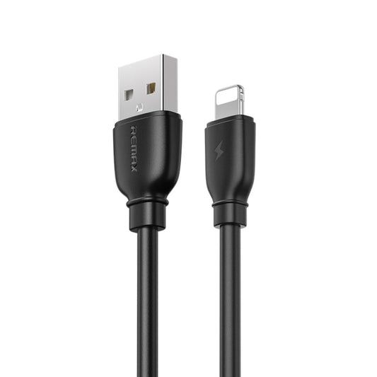 REMAX RC-138i 2.4A USB to 8 Pin Suji Pro Fast Charging Data Cable, Cable Length: 1m (Black) - Normal Style Cable by REMAX | Online Shopping UK | buy2fix