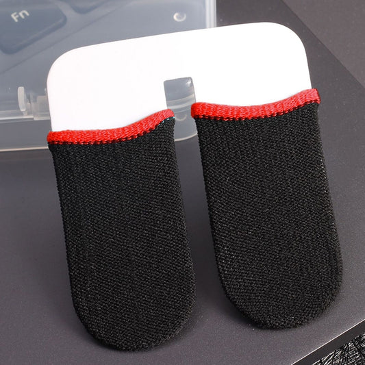 1 Pair Carbon Fiber Touchscreen Anti-slip Anti-sweat Gaming Finger Cover for Thumb / Index Finger (Red) - Gaming Finger Sleeves by buy2fix | Online Shopping UK | buy2fix