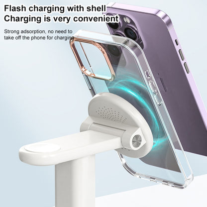 JJT-A70 15W 3 in 1 Multifunctional Magnetic Wireless Charging Holder (White) - Wireless Charger by buy2fix | Online Shopping UK | buy2fix