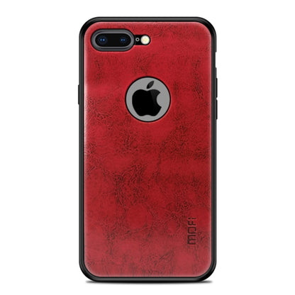 MOFI Shockproof PC+TPU+PU Leather Protective Back Case for iPhone 7 Plus(Red) - More iPhone Cases by MOFI | Online Shopping UK | buy2fix