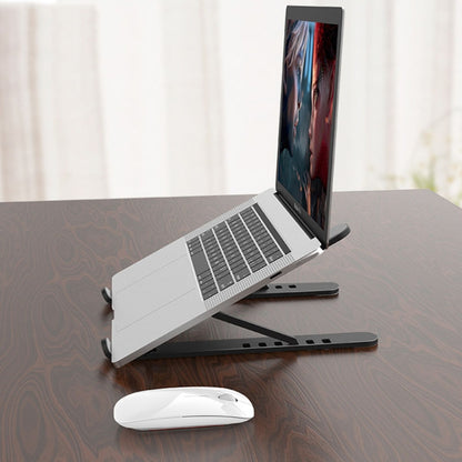 YMB1028 Portable Folding Desktop Holder Bracket for Laptop / Tablet(Black) - MacBook Holder by buy2fix | Online Shopping UK | buy2fix