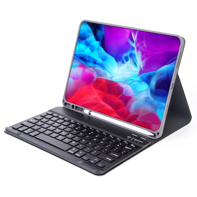 X-11B Skin Plain Texture Detachable Bluetooth Keyboard Tablet Case for iPad Pro 11 inch 2020 / 2018, with Pen Slot (Blue) - For iPad Pro by buy2fix | Online Shopping UK | buy2fix