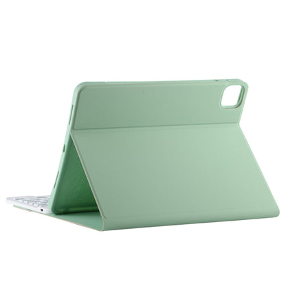 TG11BS Detachable Bluetooth White Keyboard Microfiber Leather Tablet Case for iPad Pro 11 inch (2020), with Backlight & Pen Slot & Holder (Green) - For iPad Pro by buy2fix | Online Shopping UK | buy2fix