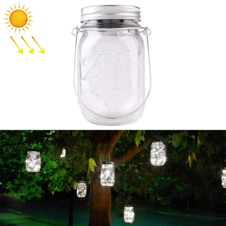 20 LEDs Solar Energy Mason Bottle Cap Pendent Lamp Outdoor Decoration Garden Light, Not Include Bottle Body(White Light) - Solar Lights by buy2fix | Online Shopping UK | buy2fix