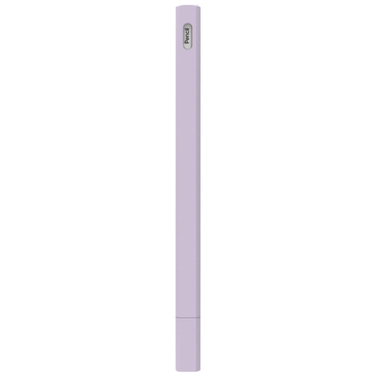 LOVE MEI For Apple Pencil 2 Triangle Shape Stylus Pen Silicone Protective Case Cover(Purple) - Pencil Accessories by LOVE MEI | Online Shopping UK | buy2fix