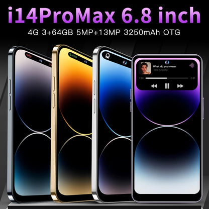 i14ProMax C58, 3GB+64GB, 6.8 inch Screen, Face Identification, Android 8.1 MMTK6737 Quad Core, OTG, Network: 4G (Gold) -  by buy2fix | Online Shopping UK | buy2fix