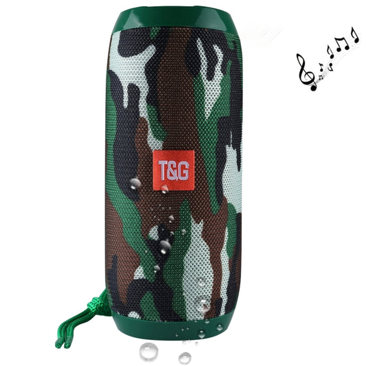 T&G TG117 Portable Bluetooth Stereo Speaker, with Built-in MIC, Support Hands-free Calls & TF Card & AUX IN & FM, Bluetooth Distance: 10m(Green) - Desktop Speaker by T&G | Online Shopping UK | buy2fix