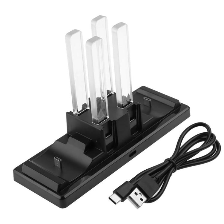 6 in 1 USB Charging Dock Station Stand / Controller Support  Charger with LED Indication  for Nintend Switch & Joy-Con & Pro Controller(Black) - Charger & Power by buy2fix | Online Shopping UK | buy2fix