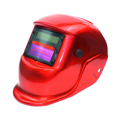 Solar Automatic Variable Light Electric Welding Protective Mask  Welding Helmet(Red) - Workplace Safety Supplies by buy2fix | Online Shopping UK | buy2fix