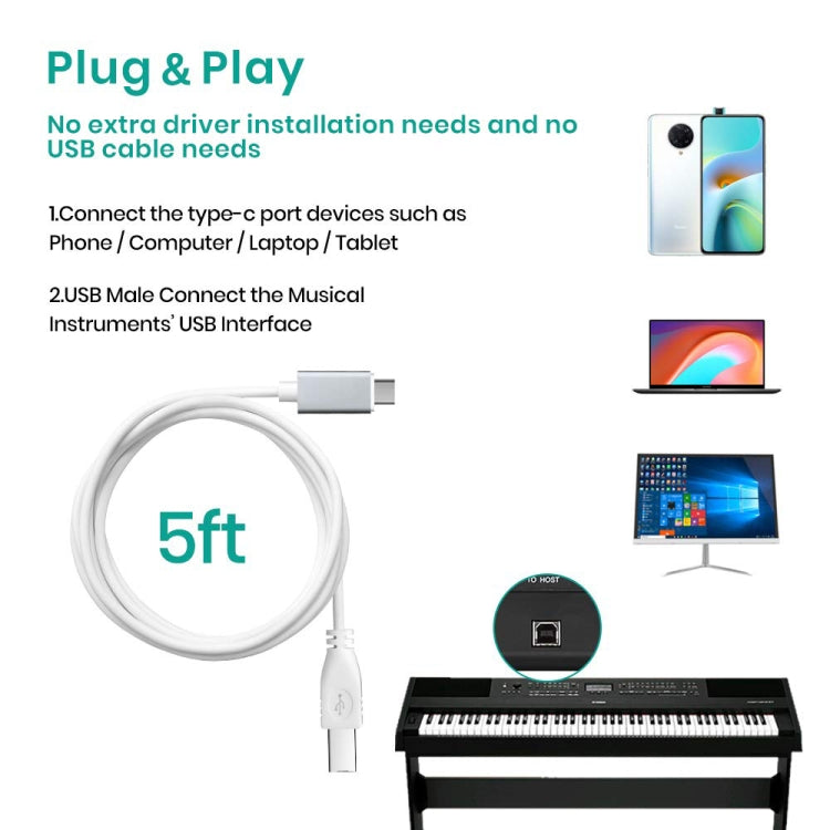 ADS-501 1m USB-C / Type-C to Host Data Connectuon Cable - Video & Audio Cable by buy2fix | Online Shopping UK | buy2fix