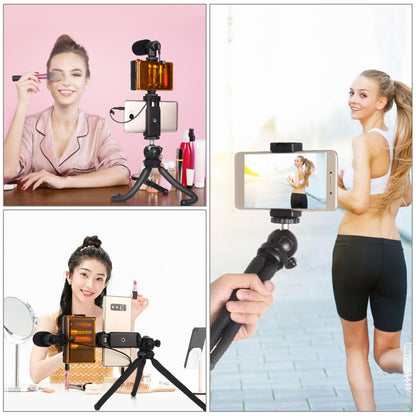 PULUZ Mini Octopus Flexible Tripod Holder with Ball Head & Phone Clamp + Tripod Mount Adapter & Long Screw for SLR Cameras, GoPro, Cellphone, Size: 25cmx4.5cm - Portable Mini Tripod by PULUZ | Online Shopping UK | buy2fix