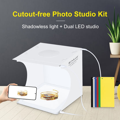 PULUZ Mini LED Photography Shadowless Light Lamp Panel Pad + Studio Shooting Tent Box, Acrylic Material, 20cm x 20cm Effective Area -  by PULUZ | Online Shopping UK | buy2fix