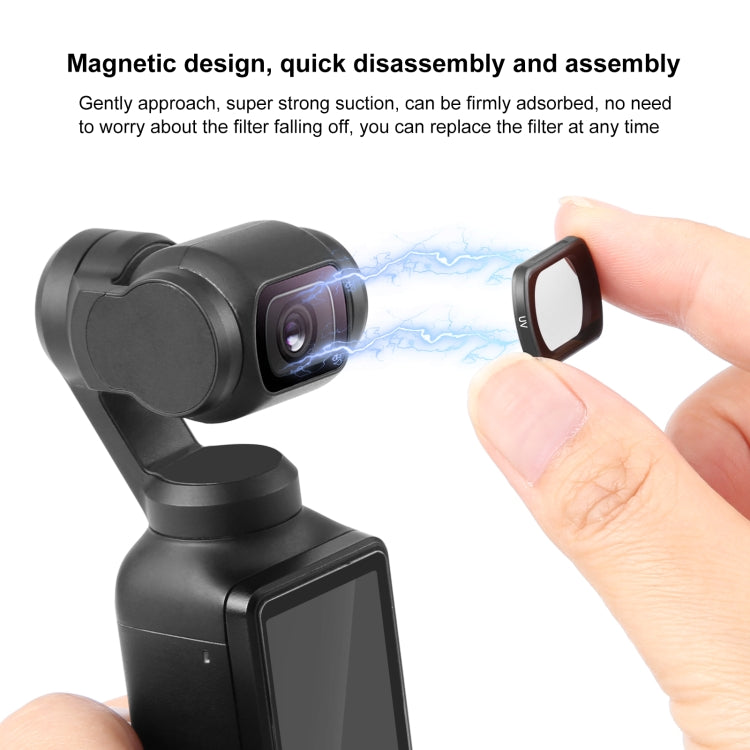 For DJI Osmo Pocket 3 PULUZ Magnetic Camera Lens UV Filter - Lens Filter by PULUZ | Online Shopping UK | buy2fix