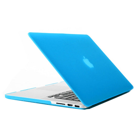 Frosted Hard Protective Case for Macbook Pro Retina 15.4 inch  A1398(Baby Blue) - MacBook Pro Cases by buy2fix | Online Shopping UK | buy2fix