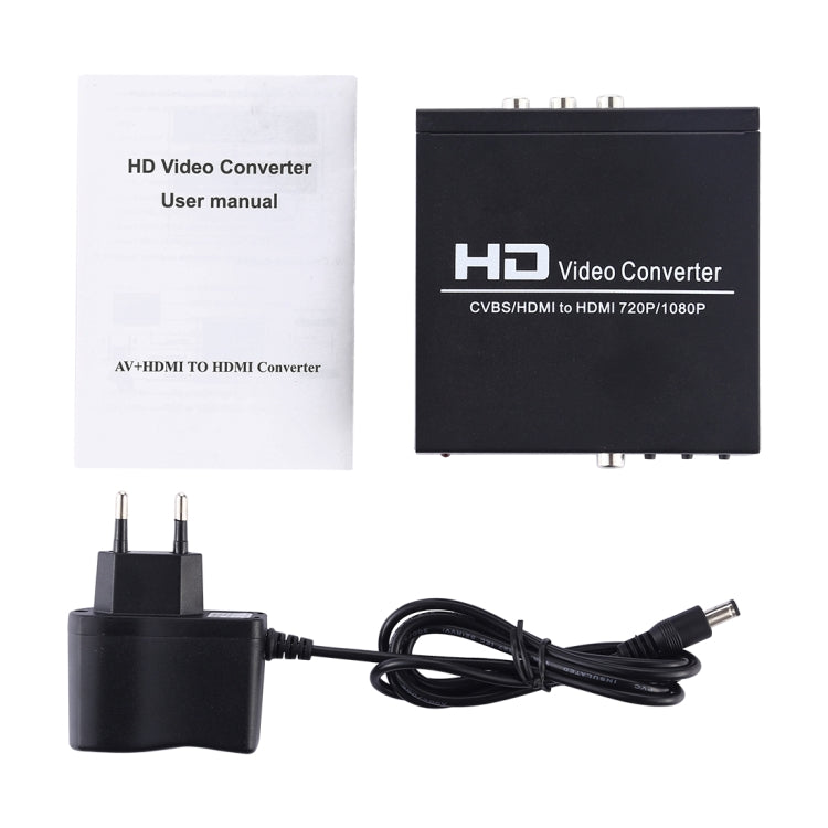 NK-8A AV + HDMI to HDMI HD Video Converter(Black) - Converter by buy2fix | Online Shopping UK | buy2fix