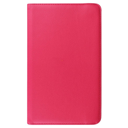 Litchi Texture Horizontal Flip Solid Color Leather Case with 360 Degrees Rotation Holder for Galaxy Tab E 9.6 / T560 / T561(Magenta) - Other Galaxy Tab PC by buy2fix | Online Shopping UK | buy2fix