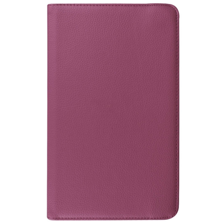 Litchi Texture Horizontal Flip Solid Color Leather Case with 360 Degrees Rotation Holder for Galaxy Tab E 9.6 / T560 / T561(Purple) - Other Galaxy Tab PC by buy2fix | Online Shopping UK | buy2fix