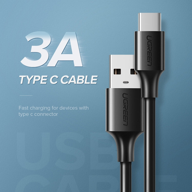 UGREEN 3A Max Output USB to USB-C / Type-C PVC Fast Charging Sync Data Cable, Length: 1.5m (White) - USB-C & Type-C Cable by UGREEN | Online Shopping UK | buy2fix