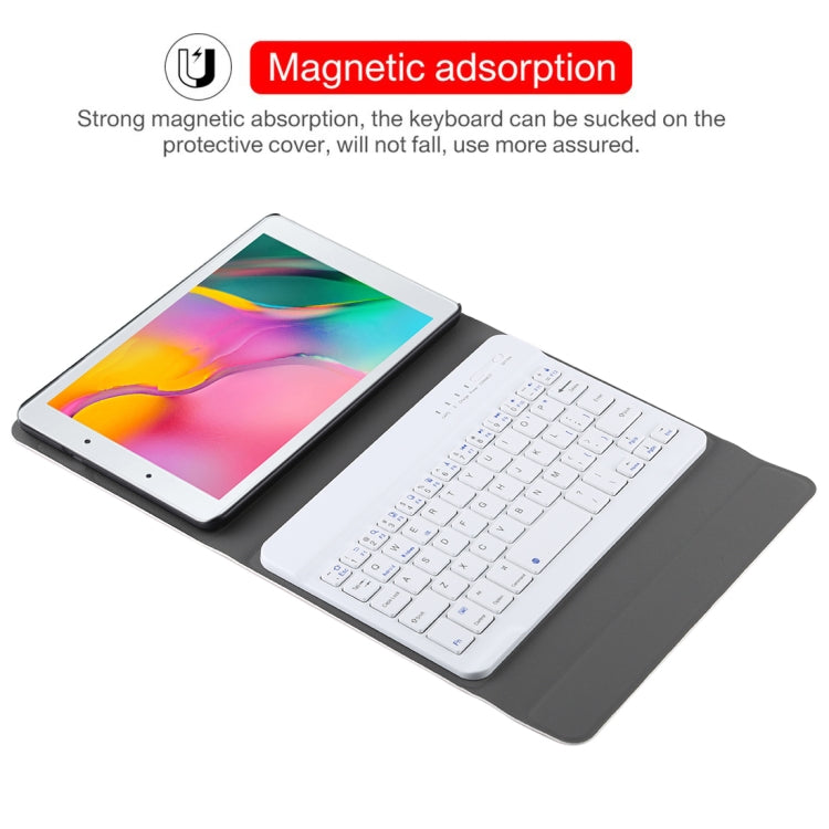 Ultra-thin Detachable Magnetic Bluetooth Keyboard Leather Tablet Case for Galaxy Tab A 8.0 2019 P200 / P205, with Holder(Gold) - Samsung Keyboard by buy2fix | Online Shopping UK | buy2fix