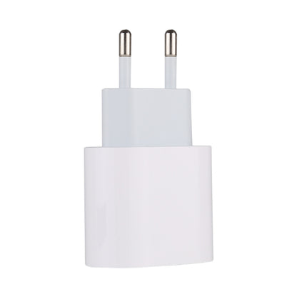 20W Type-C / USB-C PD Fast Charging Power Adapter, EU Plug(White) - USB Charger by buy2fix | Online Shopping UK | buy2fix