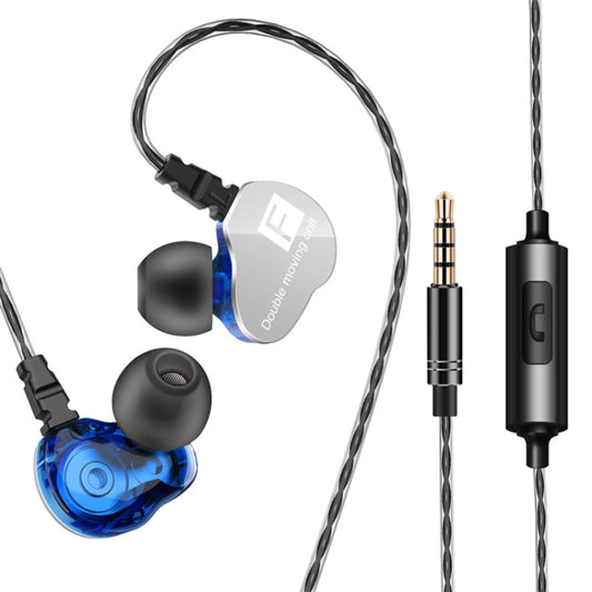 QKZ CK9 HiFi In-ear Four Unit Sports Music Headphones (Blue) - Sport Earphone by QKZ | Online Shopping UK | buy2fix