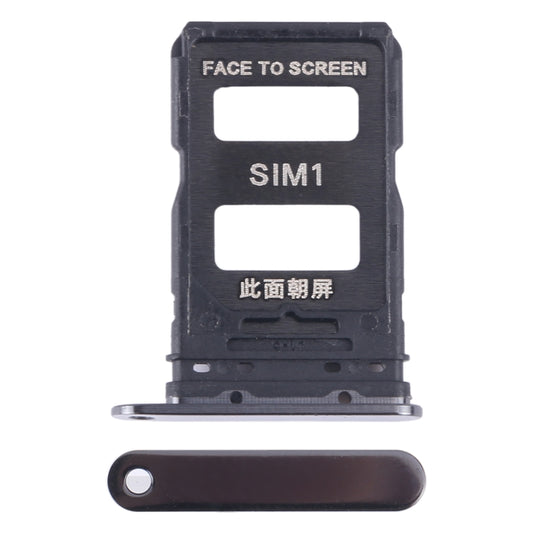 For Xiaomi 14 SIM Card Tray + SIM Card Tray (Black) - Card Tray by buy2fix | Online Shopping UK | buy2fix