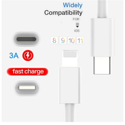 XJ-58 PD 18W USB-C / Type-C to 8 Pin Flash Charging Data Cable, Cable Length: 1m - Normal Style Cable by buy2fix | Online Shopping UK | buy2fix