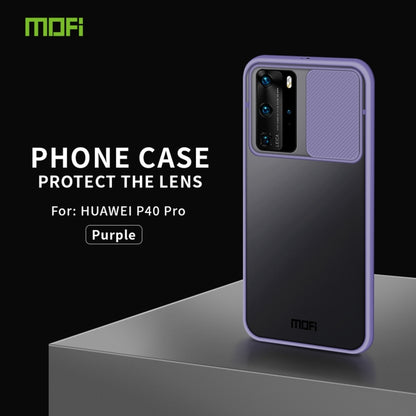 For Huawei P40 Pro MOFI Xing Dun Series PC + TPU Anti-peep Waterproof And Anti-drop All-inclusive Protective Shell, Translucent Frosted(Purple) - Huawei Cases by MOFI | Online Shopping UK | buy2fix